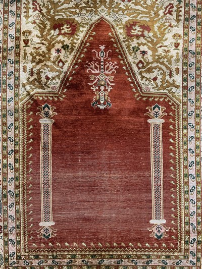 27131742c - Seiden Sivas, Türkei, um 1900, reine Naturseide, ca. 161 x 118 cm, EHZ: 3-4 ...