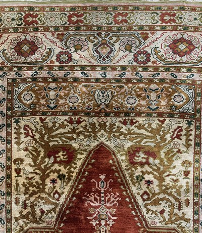27131742d - Seiden Sivas, Türkei, um 1900, reine Naturseide, ca. 161 x 118 cm, EHZ: 3-4 ...
