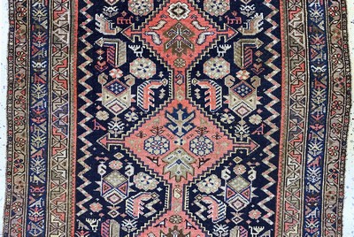 27131744b - Malayer antique, Persia, around 1900, wool on cotton, approx. 192 x 107 cm, condition: ...