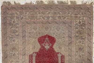 27131746a - Panderma antik, Türkei, 19.Jhd, merzerisierte Baumwolle, ca. 151 x 109 cm, EHZ: 3 ...