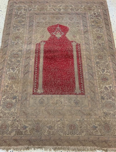 27131746d - Panderma antik, Türkei, 19.Jhd, merzerisierte Baumwolle, ca. 151 x 109 cm, EHZ: 3 ...