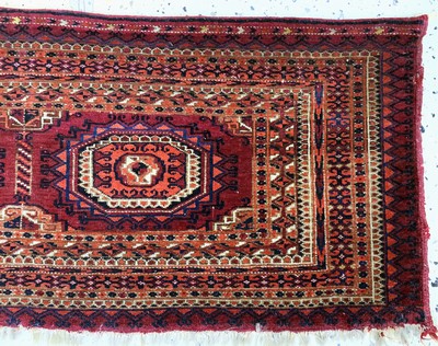 27131750e - 2 Lots Torba antik, Turkmenistan, 19.Jhd, Wolle auf Wolle, ca. 106 x 37 cm, EHZ: 2-3 ...