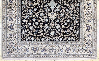 27131751c - Nain fein(6 La), Persien, Mitte 20.Jhd, Korkwolle mit Seide, ca. 193 x 118 cm, ca. ...