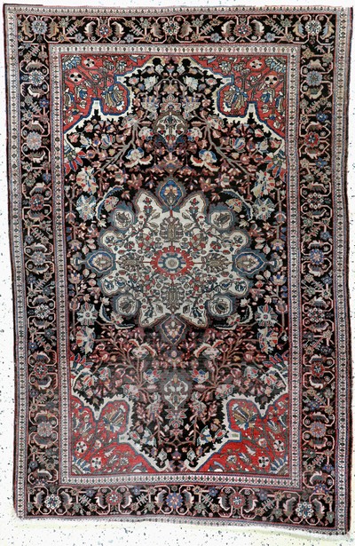Image Farahan antique, Persia, 19th century, wool oncotton, approx. 191 x 126 cm, condition: 4. ...