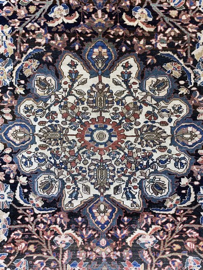 27131754d - Farahan antik, Persien, 19.Jhd, Wolle auf Baumwolle, ca. 191 x 126 cm, EHZ: 4 ...