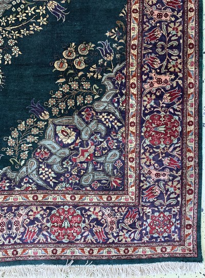27131758a - Ghom Seide fein, Persien, Mitte 20.Jhd, reine Naturseide, ca. 197 x 137 cm, EHZ: 2 ...