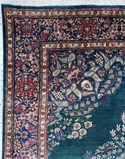 27131758d - Ghom Seide fein, Persien, Mitte 20.Jhd, reine Naturseide, ca. 197 x 137 cm, EHZ: 2 ...