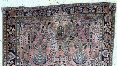 27131759a - Us Re-Import Sarogh antik, Persien, um 1900, Wolle auf Baumwolle, ca. 212 x 130 cm, ...