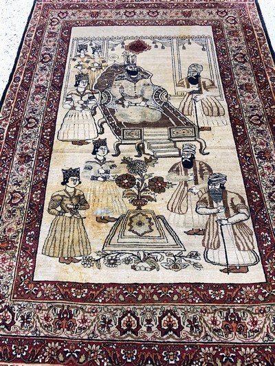 27131760e - Kerman antik Persien, ´Nader Shah Afschar´,19.Jhd, Wolle auf Baumwolle, ca. 185 x 128 ...