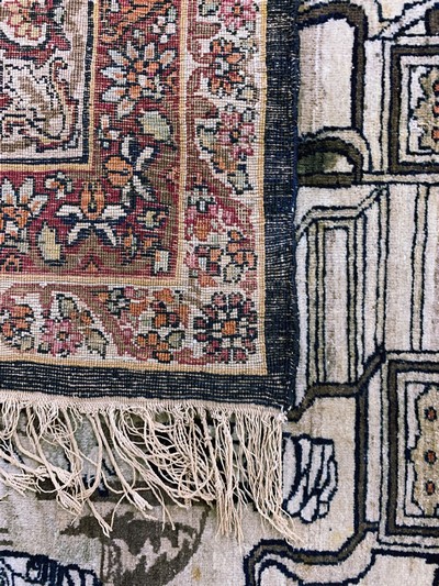 27131760f - Kerman antik Persien, ´Nader Shah Afschar´,19.Jhd, Wolle auf Baumwolle, ca. 185 x 128 ...