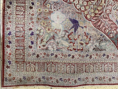 27131762b - Seiden Täbriz antik, Persien, 19.Jhd, reineNaturseide, ca. 401 x 278 cm, ...