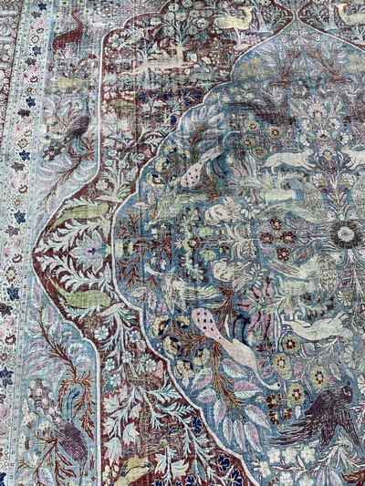 27131762i - Seiden Täbriz antik, Persien, 19.Jhd, reineNaturseide, ca. 401 x 278 cm, ...