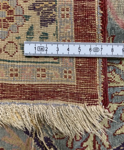 27131762k - Seiden Täbriz antik, Persien, 19.Jhd, reineNaturseide, ca. 401 x 278 cm, ...