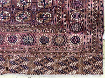 27131763a - Tekke´Hauptteppich´antik, Turkmenistan, 19.Jhd, Wolle auf Wolle, ca. 323 x 213 cm, EHZ: ...