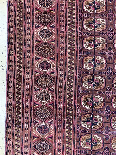 27131763c - Tekke´Hauptteppich´antik, Turkmenistan, 19.Jhd, Wolle auf Wolle, ca. 323 x 213 cm, EHZ: ...