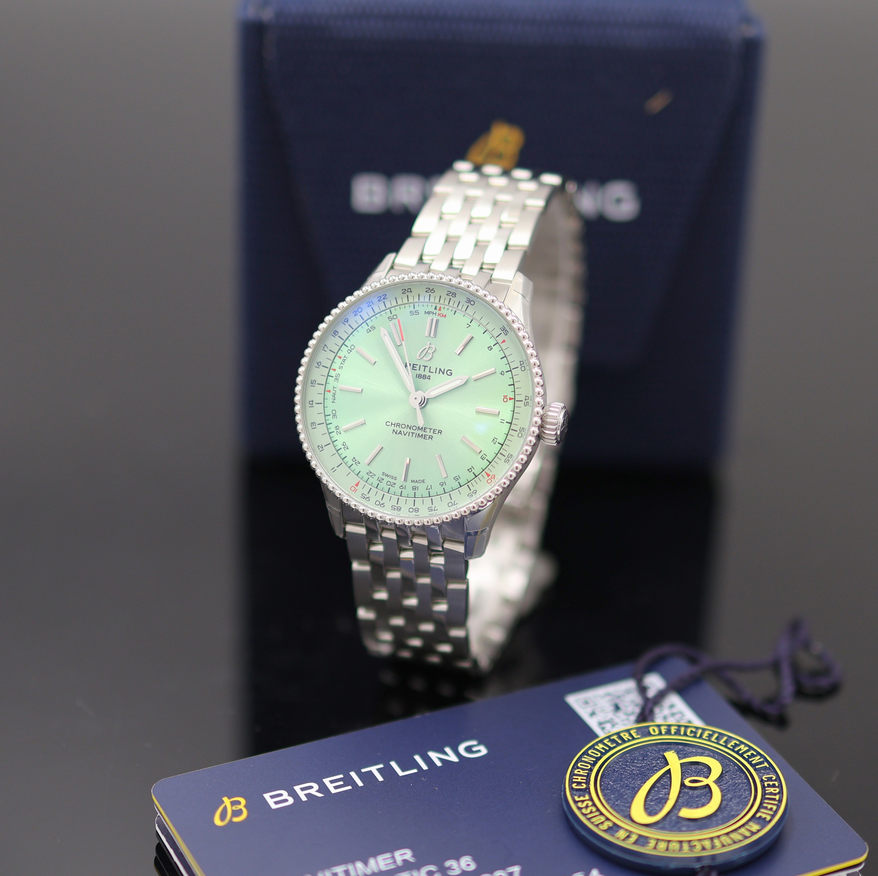 Image 27131922 - BREITLING Navitimer Chronometer ungetragene Armbanduhr Referenz A17327, Automatik, ...
