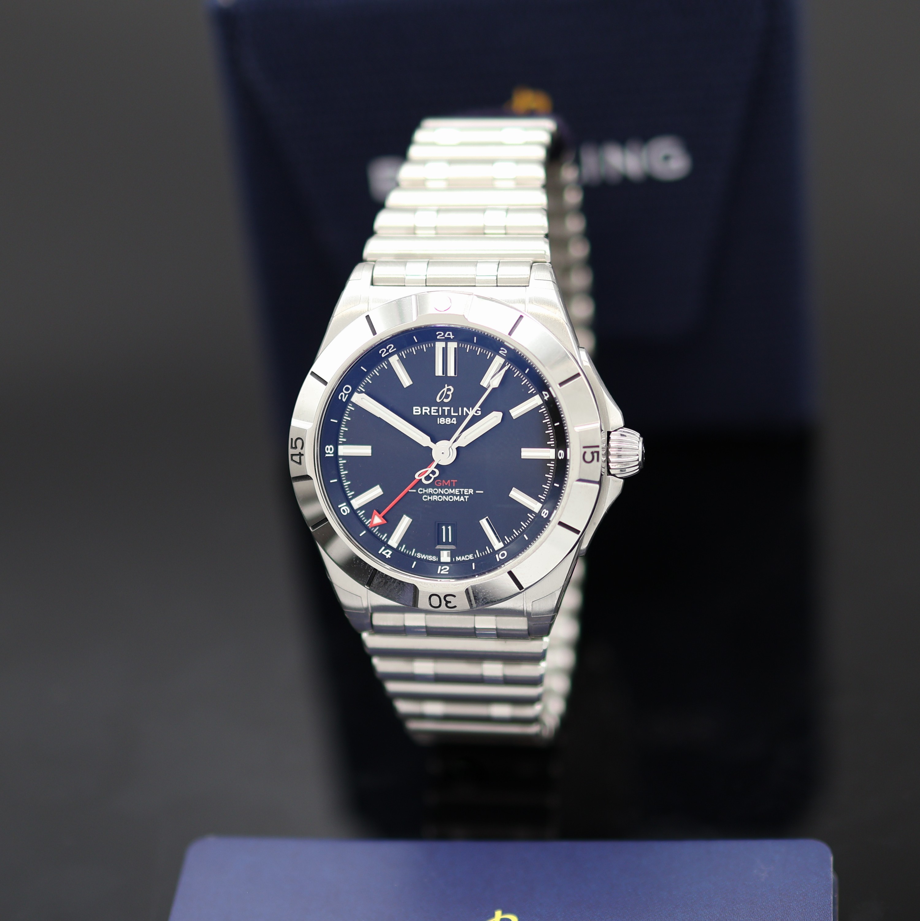 Image 27131932 - BREITLING Chronomat GMT Chronometer ungetragene Herrenarmbanduhr Referenz A32398, ...