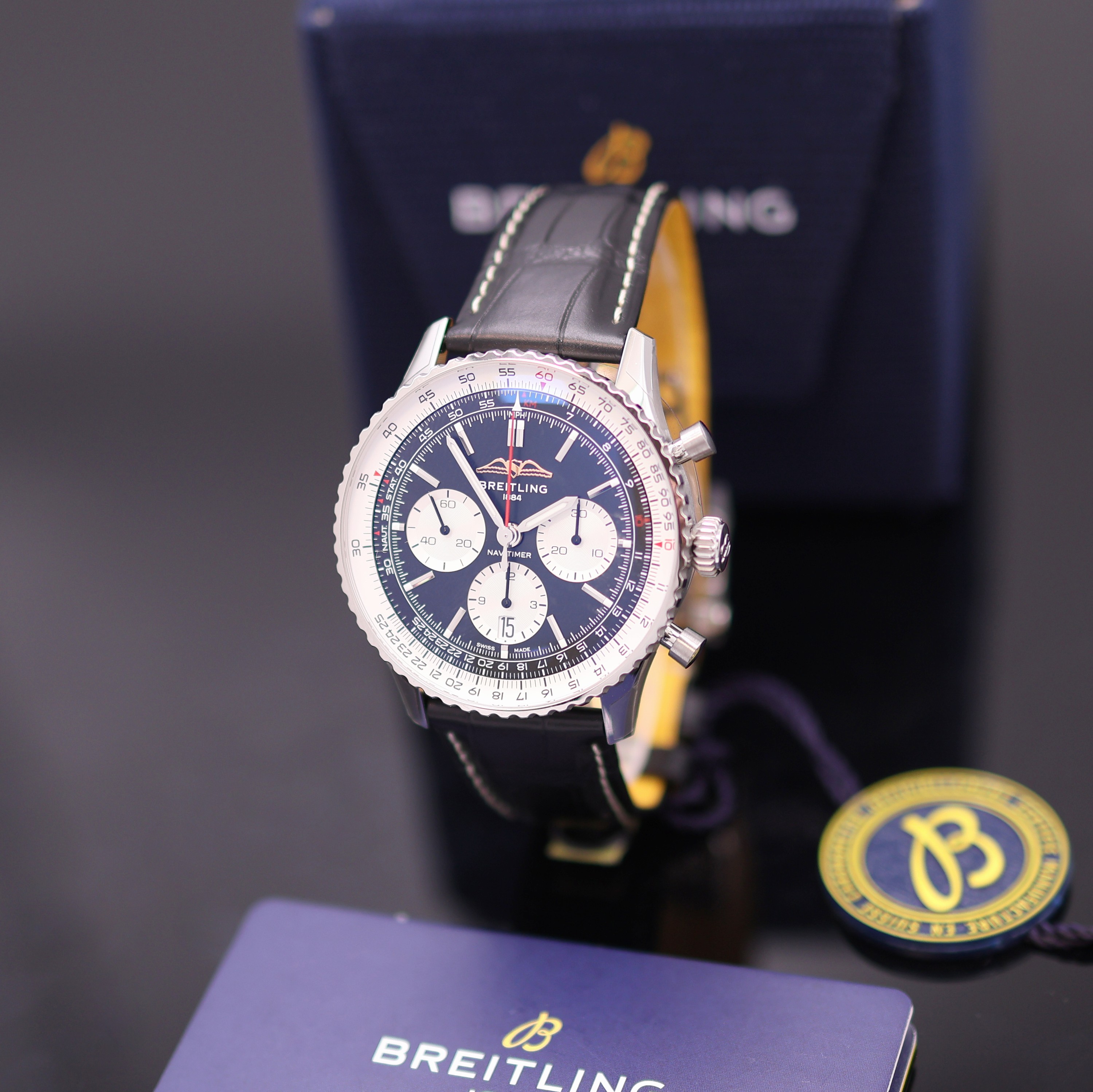 Image 27131933 - BREITLING Navitimer B01 Chronometer ungetragener Herrenchronograph Referenz AB0138, ...