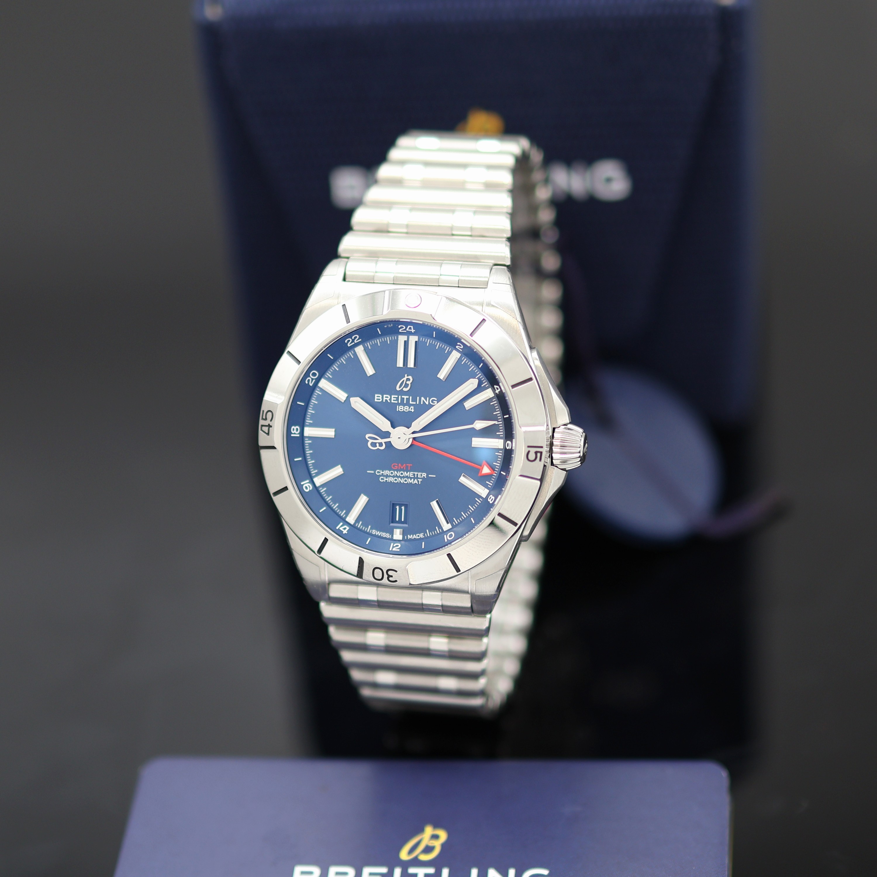 Image 27131938 - BREITLING Chronomat GMT Chronometer ungetragene Herrenarmbanduhr Referenz A32398, ...