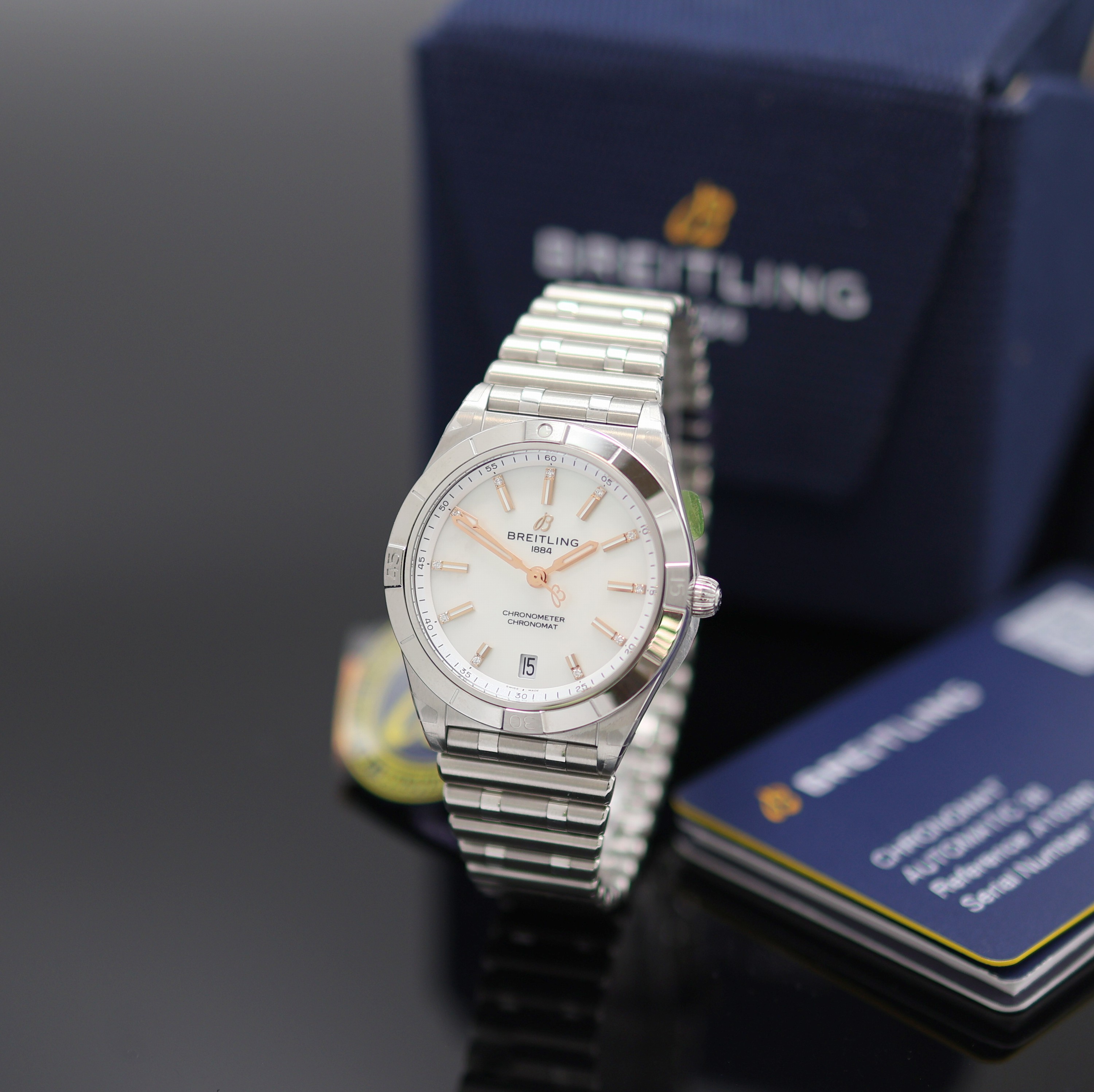 Image 27131940 - BREITLING Chronomat Chronometer ungetragene Armbanduhr Referenz A10380, Automatik, ...