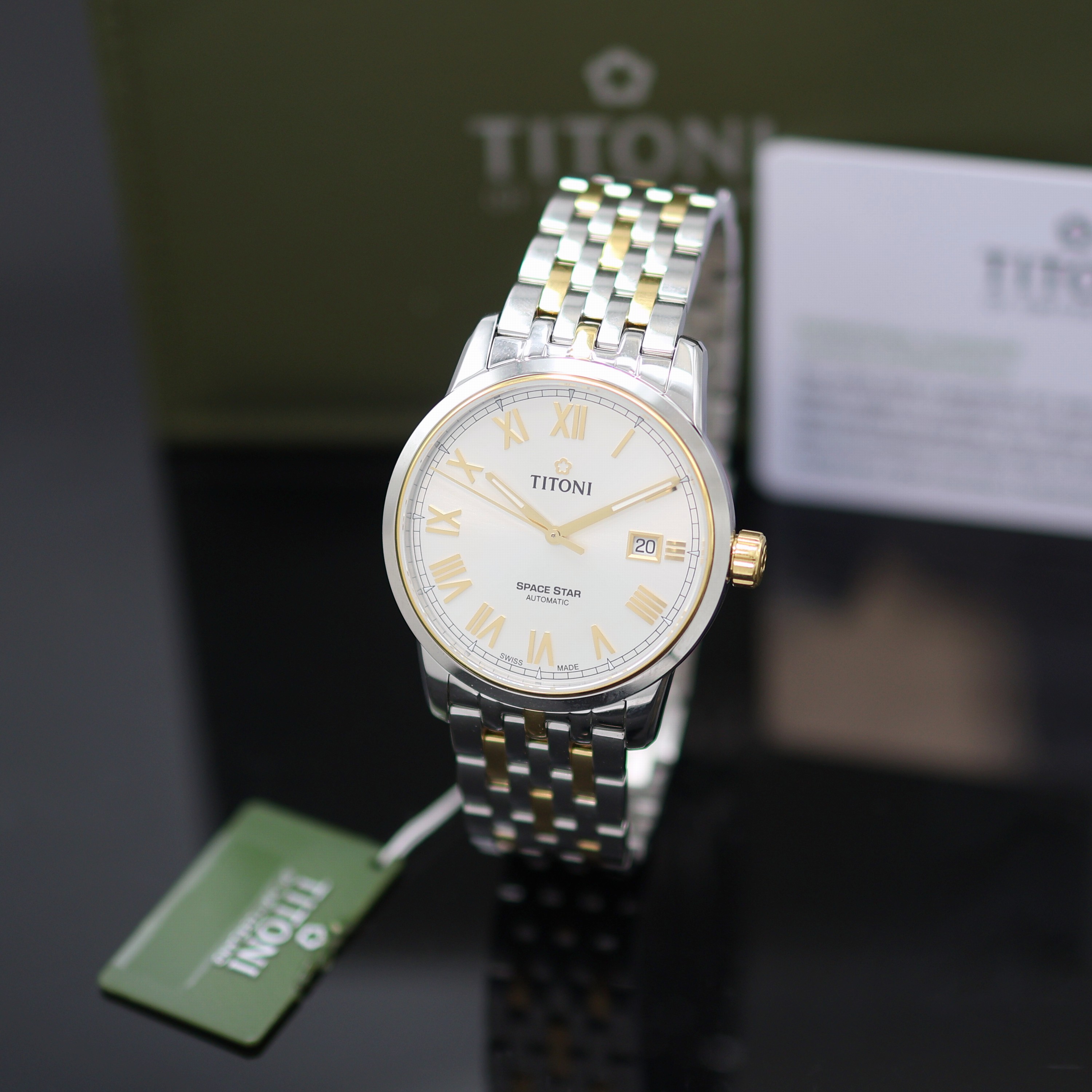 Image 27131947 - TITONI Space Star unworn gents wristwatch reference 83538 SY-561, Switzerland, self ...