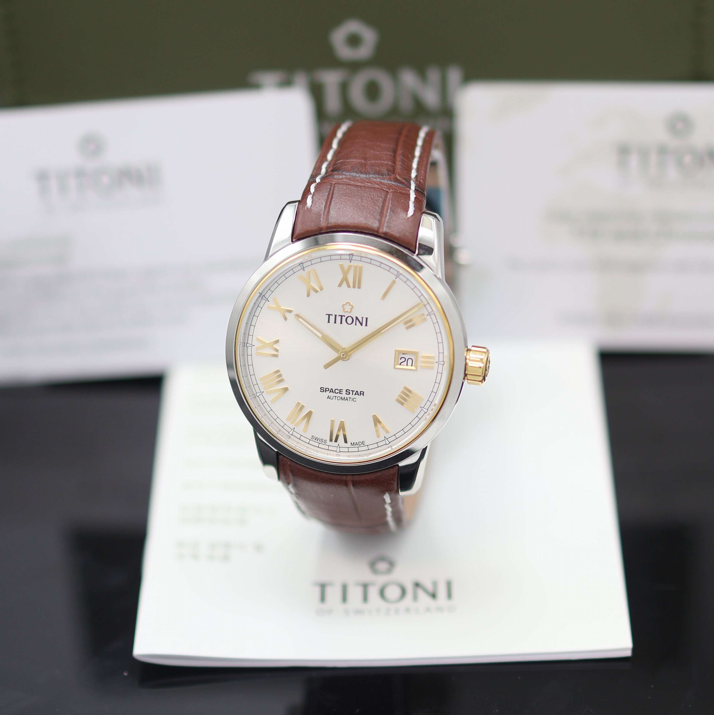 Image 27131948 - TITONI Space Star ungetragene Herrenarmbanduhr Referenz 83538 SY-ST-561, Schweiz, ...