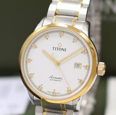 27131929a - TITONI Airmaster ungetragene Herrenarmbanduhr Referenz 83733 SY-556, Schweiz, Automatik, ...