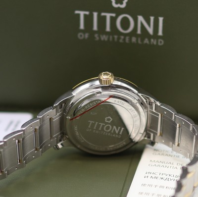 27131929d - TITONI Airmaster ungetragene Herrenarmbanduhr Referenz 83733 SY-556, Schweiz, Automatik, ...