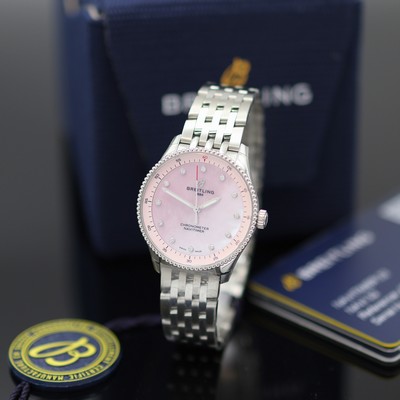 Image BREITLING Navitimer Chronometer ungetragene Damenarmbanduhr Referenz A77320, quarz, ...