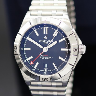 27131932a - BREITLING Chronomat GMT Chronometer ungetragene Herrenarmbanduhr Referenz A32398, ...