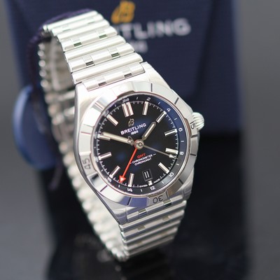 27131932b - BREITLING Chronomat GMT Chronometer ungetragene Herrenarmbanduhr Referenz A32398, ...