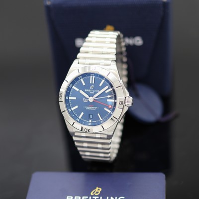 Image BREITLING Chronomat GMT Chronometer ungetragene Herrenarmbanduhr Referenz A32398, ...
