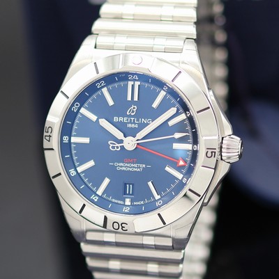 27131938a - BREITLING Chronomat GMT Chronometer ungetragene Herrenarmbanduhr Referenz A32398, ...