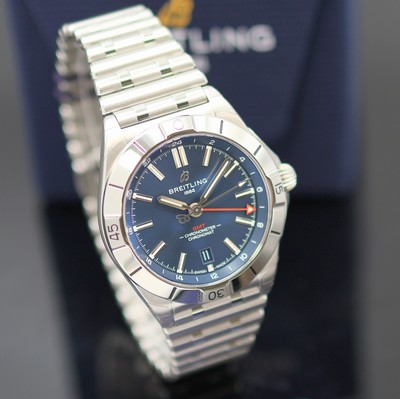 27131938b - BREITLING Chronomat GMT Chronometer ungetragene Herrenarmbanduhr Referenz A32398, ...