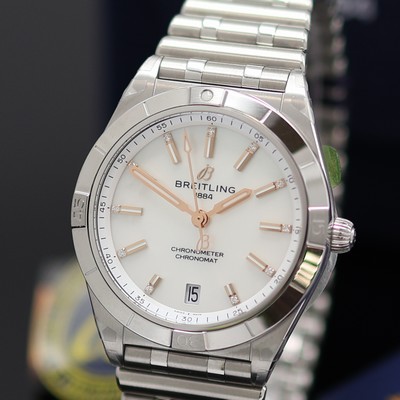 27131940a - BREITLING Chronomat Chronometer ungetragene Armbanduhr Referenz A10380, Automatik, ...