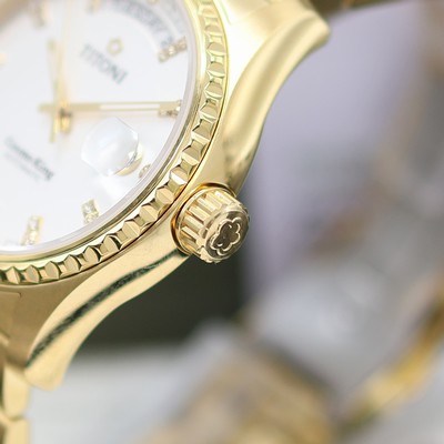 27131942c - TITONI Cosmo King ungetragene Herrenarmbanduhr Referenz 797 G-541, Schweiz, Automatik, ...