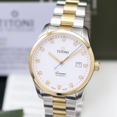 27131943a - TITONI Airmaster ungetragene Herrenarmbanduhr Referenz 83743 SY-582, Schweiz, Automatik, ...