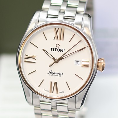 27131945a - TITONI Airmaster ungetragene Herrenarmbanduhr Referenz 83908 SRG-619, Schweiz, ...