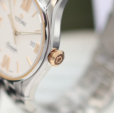 27131945c - TITONI Airmaster ungetragene Herrenarmbanduhr Referenz 83908 SRG-619, Schweiz, ...