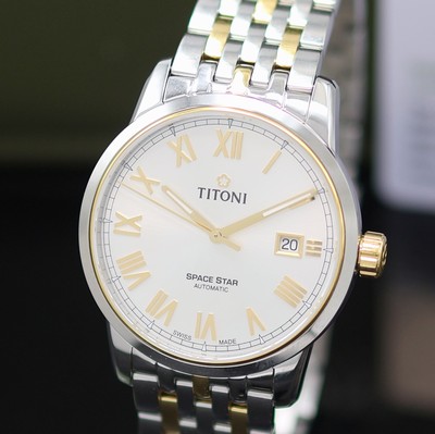 27131947a - TITONI Space Star unworn gents wristwatch reference 83538 SY-561, Switzerland, self ...