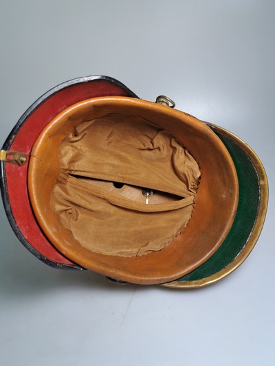 27131950j - Pickelhaube der Gendarmerie, Kgr. Bayern, um 1910-18, Lederinnenfutter, Spite und ...