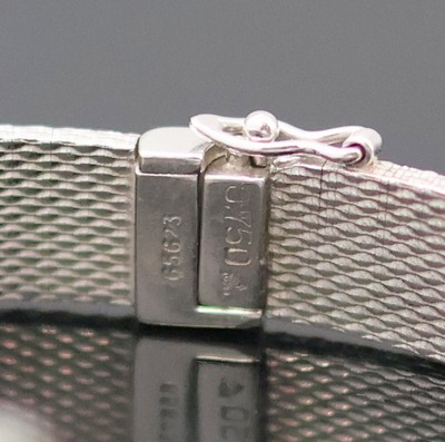 27131987c - EBEL feine Damenarmbanduhr in WG 750/000 mit Diamantlünette, Handaufzug, Schweiz um ...
