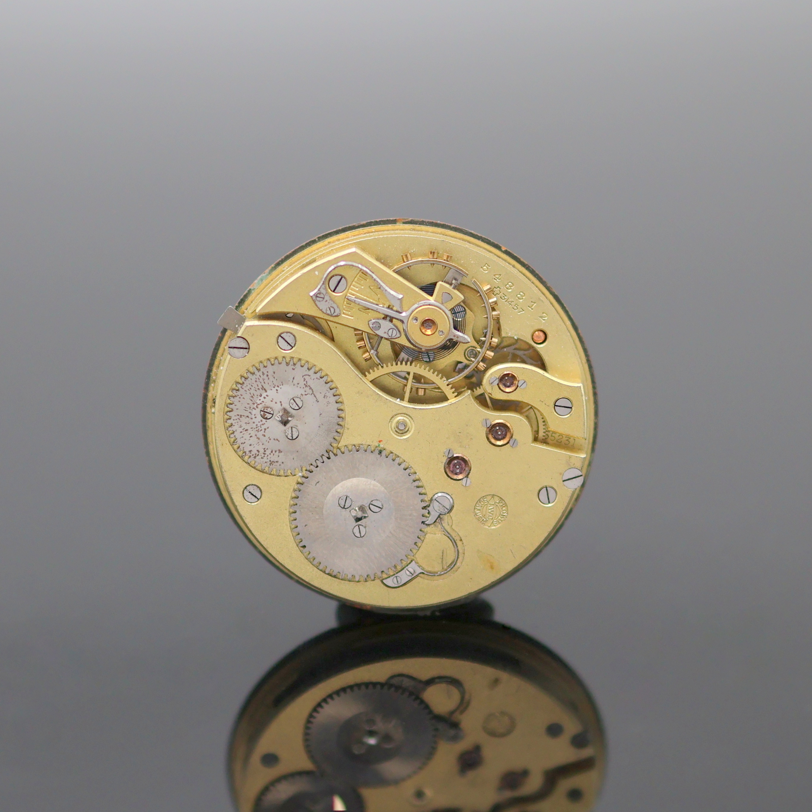 Image 27132172 - IWC Taschenuhrwerk Kaliber 52, Schweiz um 1910, verg. Ankerwerk, Komp.-Unr. m. gebl. ...
