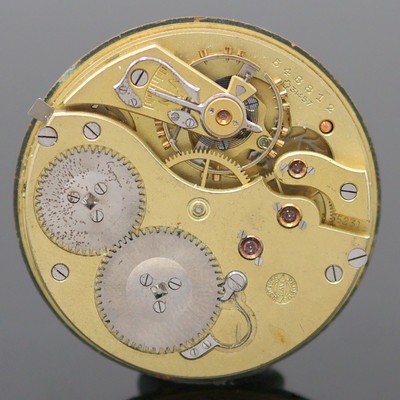27132172a - IWC Taschenuhrwerk Kaliber 52, Schweiz um 1910, verg. Ankerwerk, Komp.-Unr. m. gebl. ...