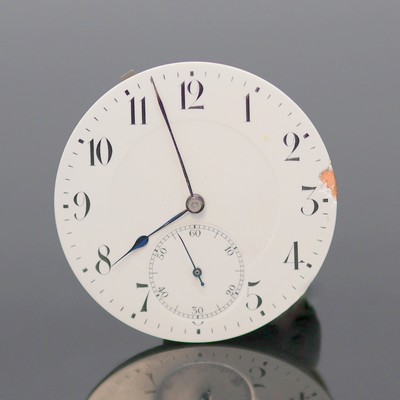 27132172b - IWC Taschenuhrwerk Kaliber 52, Schweiz um 1910, verg. Ankerwerk, Komp.-Unr. m. gebl. ...