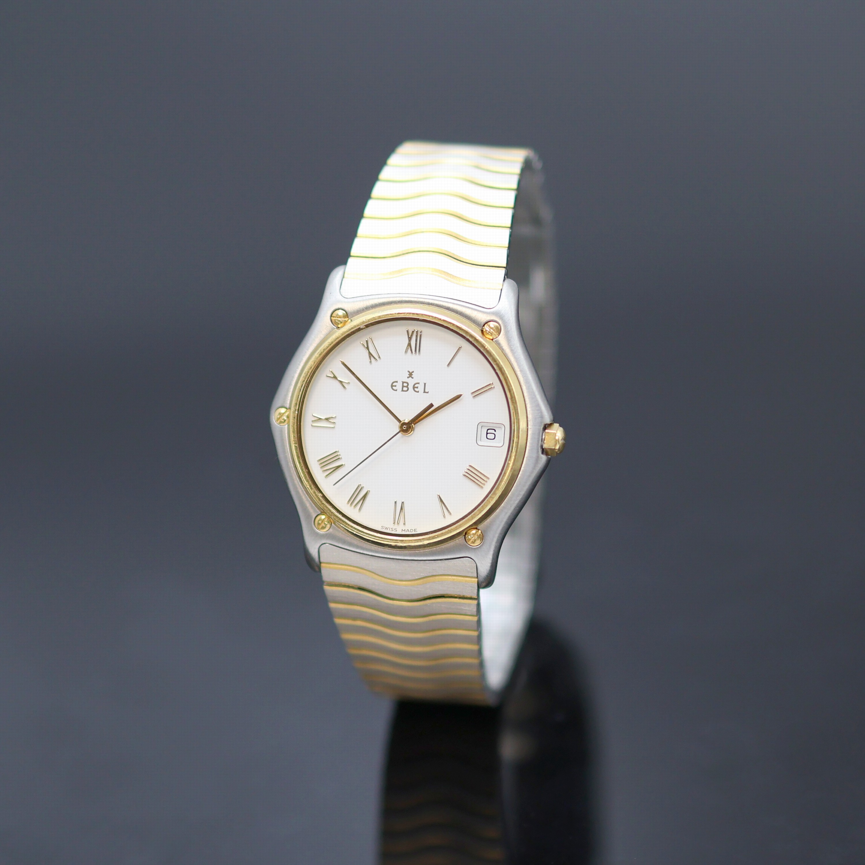Image 27132218 - EBEL Sportwave Armbanduhr Referenz 1187141, Schweiz um 1995, quarz, Edelstahl Stülpgeh. ...