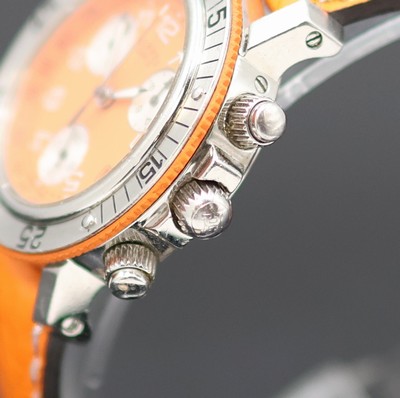 27132201c - HERMES Clipper Diver Armbandchronograph in Edelstahl, Schweiz um 2010, quarz, Boden u. ...