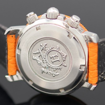 27132201d - HERMES Clipper Diver Armbandchronograph in Edelstahl, Schweiz um 2010, quarz, Boden u. ...
