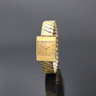 Image OMEGA rare 18k yellow gold wristwatch reference 111065, Switzerland around 1966, ...