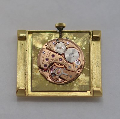 27132210f - OMEGA seltene Armbanduhr in GG 750/000 Referenz 111065, Schweiz um 1966, 2-teil. Geh. ...